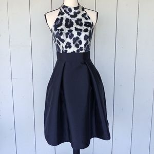 THEIA | Leopard Print Cocktail Dress